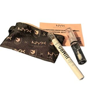 NYX Professional Makeup set. Includes lip gloss, eye pencil and nylon pouch. NWT